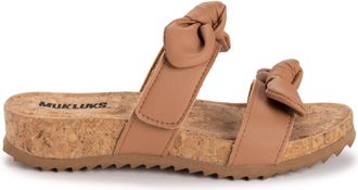 Muk Luks Womens Posie Sandals In Tan Nappa