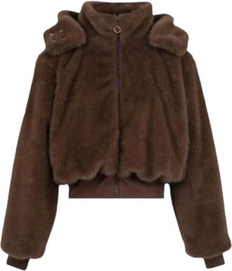No Name Carter Sherpa Jacket - - Jackets - Donna - Marrone - L