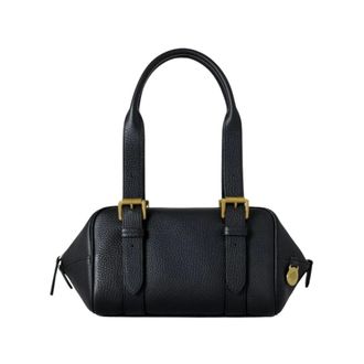 Mulberry Handbags, female, Black, Size: ONE SIZE Leather Shoulder Bag