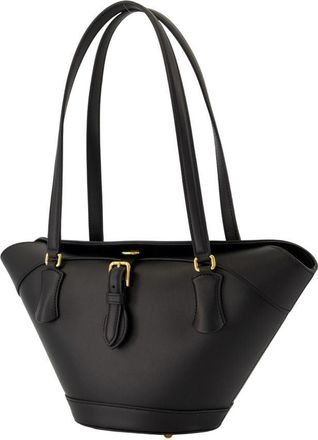 Dolce & Gabbana Womens Capri Shoulder Bag Black Calfskin