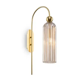 Maytoni Lampada Da Parete Dorata Con Paralume In Vetro Antica Maytoni Mod302wl-01cg