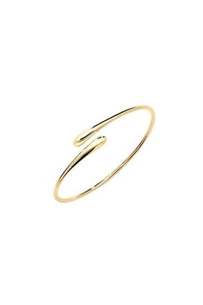 Lucy Quartermaine Cross Open Drop Bangle in Gold Vermeil at Nordstrom