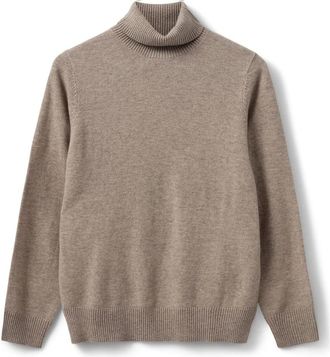 Sofie Schnoor Bruin Melange Sweater Nellsw Stijl - Dames - Coltruien - Bruin - L - Wol - Truien & Vesten
