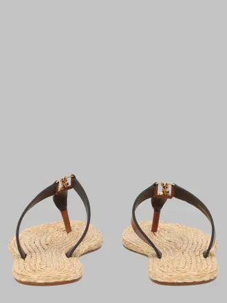 Saint Laurent Babylone Sandals - Brown