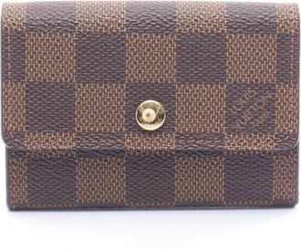 Louis Vuitton Brown Ebene Coated Canvas Coin Purse/Coin Case (Pre-Owned)