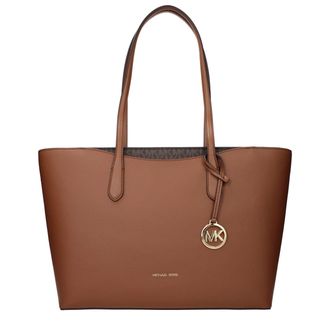 Michael Kors Bruine Leren Schoudertas