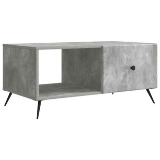 vidaXL Mesa De Caf&eacute; Gris Hormig&oacute;n 90 X 50 X 40 Cm Madera De Ingenier&iacute;a Vidaxl