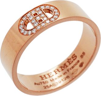 Herm&egrave;s Pink Gold (18K) Band Ring (Pre-Owned)