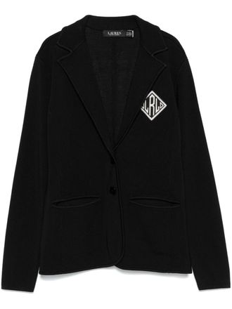 Lauren Ralph Lauren Blazer met geborduurd logo - Zwart