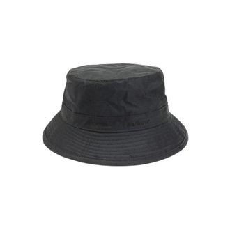 Baracuta Waxed Bucket Hat - unisex - Hoeden - Zwart - M - Katoen - Accessoires
