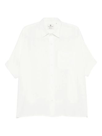 Denimist linen-blend shirt - White