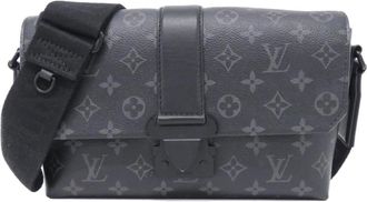 Louis Vuitton Black Coated Canvas Shoulder Bag (Pre-Owned)