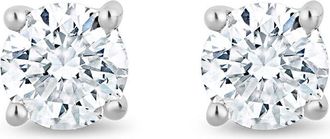 The Diamond Store Lab Diamond Stud Earrings 0.10ct H/Si Quality in 9K Gold - 2.4mm