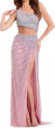 Jovani Willow Long Formal Prom Dress In Pink