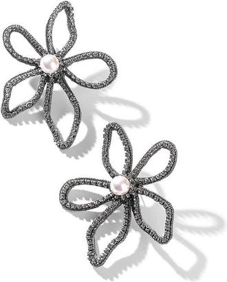 Deepa Gurnani Felicity Flower Post Earrings