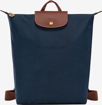 Longchamp Rucksack aus Segeltuch und Leder Le Pliage Original M