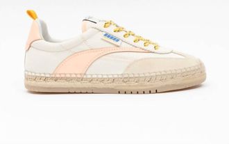 Oncept Womens St Tropez Leather Sneaker In Electric Sand