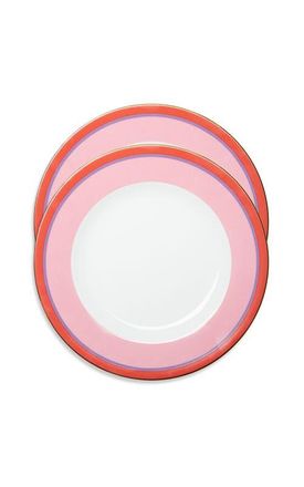 La DoubleJ Dinner Plates Set Of 2 Rainbow Rosa at Nordstrom