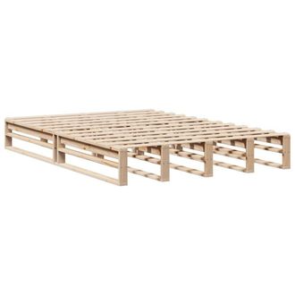 Berkfield Home Modern Bed Frame without Mattress 120x190 cm Small Double Solid W in Light Tan