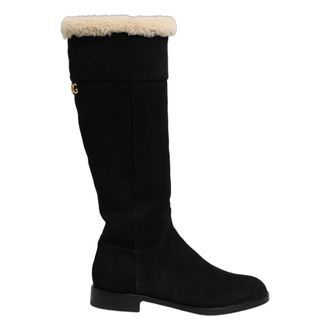Dolce & Gabbana High Boots, female, Black, Size: 6 1/2 US Suede Knee-High Boots