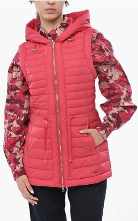 Woolrich Quilted Down Jacket HIBISCUS Sleeveless size Xs