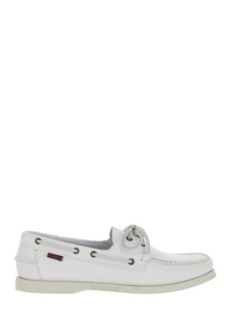 Sebago White Lace Up Loafers