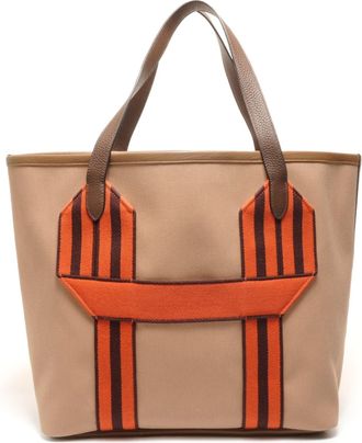 Herm&egrave;s Beige Tote Bag (Pre-Owned)