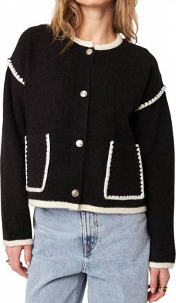 John & Jenn Rene Long Sleeve Sweater In Burnt Ember