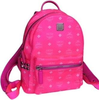 MCM Mcm Leather Backpack Handbag Shoulder Bag (Pre-Owned)