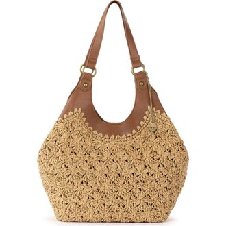The Sak Roma Expandable Shopper in Natural Primrose Straw at Nordstrom