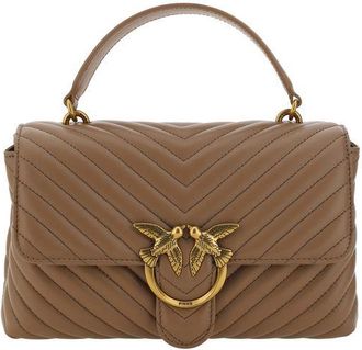 Pinko Brown Calf Leather Bos Taurus Womens Wallet