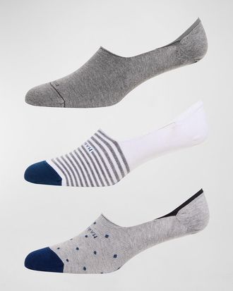 Marcoliani Mens 3-Pack Invisible Socks