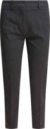 Semper Slim-fit Viscose Broek - Dames - Slim Fit Broeken - Grijs - S - Leer - Broeken