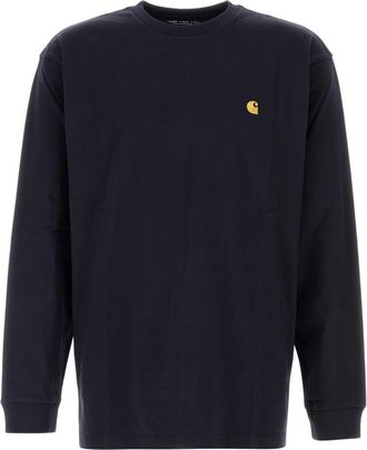 Carhartt Work in Progress Midnight Blue Cotton L/s Chase T-shirt