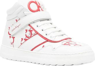 Ferragamo Noe High-Top Leather Sneaker