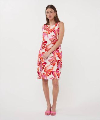 Esqualo Wonders Printed Sleeveless Mini Dress In Multi
