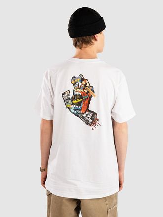 Santa Cruz Collage Hand T-Shirt bianco