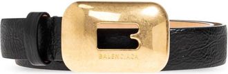 Balenciaga Leren Riem - Dames - Riemen - Zwart - 65 CM - Leer - Accessoires