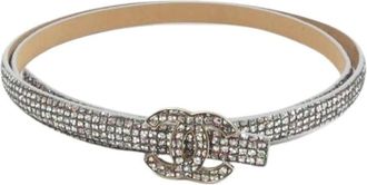 Chanel Pre-owned Belts, female, Gray, Size: ONE SIZE Pre-owned Vintage Belt