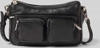 Liebeskind Umh&auml;ngetasche aus Leder mit Logo-Detail Modell Maia in Black, Gr&ouml;&szlig;e 1