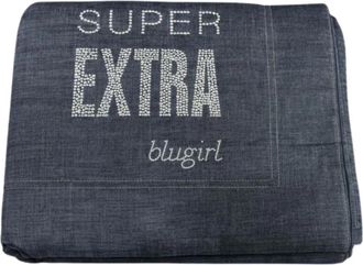 Blugirl Plaid Blue Jeans Extra - Dames - Clutches - Blauw - ONE Size - Katoen - Tassen