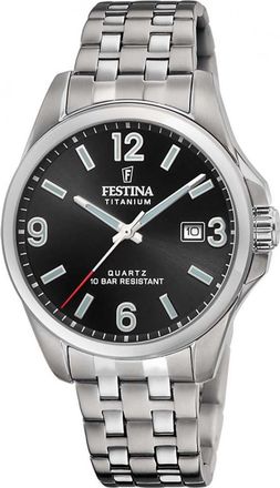Festina F20696-3 Mens Titanium Watch - Silver - One Size