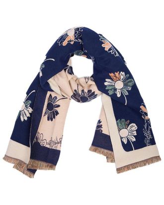 Saachi Saachi Floral Daisy Reversible Scarf