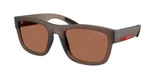 Prada PS 01ZSF Asian Fit 29F50A Mens Sunglasses Brown Size 56