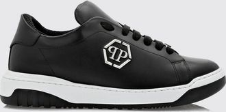 Philipp Plein Sneakers basse in pelle liscia con logo Hexagon e monogram