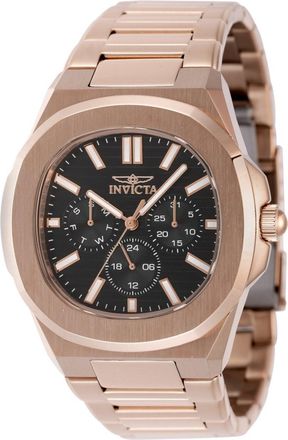 Invicta Speedway 48524 Heren Horloge - Quartz Uurwerk - Roestvrij Staal met bruine Wijzerplaat - 41mm