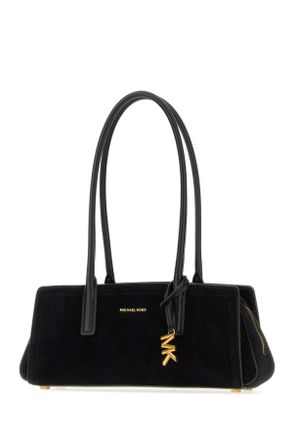 Michael Kors Womens Black Suede Shoulder Bag Borse A Mano