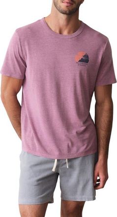 Marine Layer Hemp & Cotton Graphic T-Shirt in Red Violet at Nordstrom, Size Xx-Large