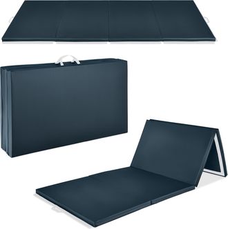 Best Choice Products 10ftx4ftx2in Folding Gymnastics Mat 4-Panel Exercise Workout Floor Mats w/ Handles