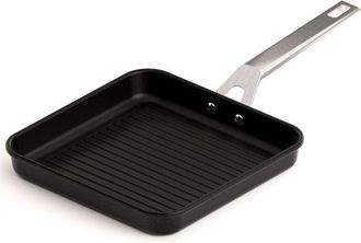 Valira Grill Plancha 23x23cm Rayas Con Mango Induccion Aluminio/fundido Aire Valira